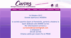 Desktop Screenshot of curvesbologna.it